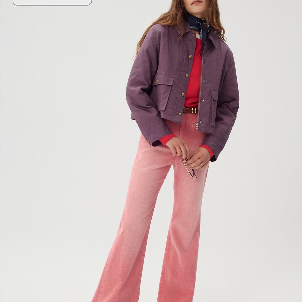 J. Crew Pink Flare Corduroy Pants